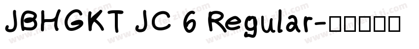 JBHGKT JC 6 Regular字体转换